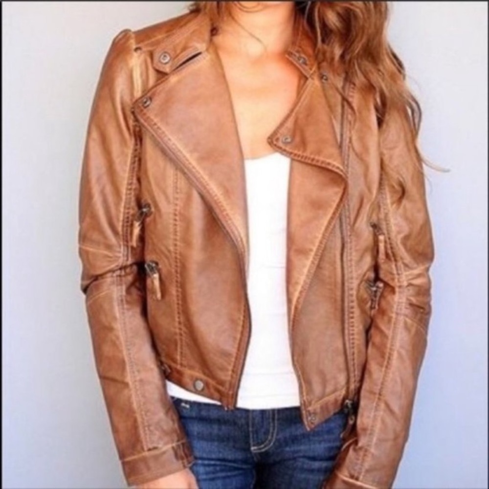Faux Leather Jacket